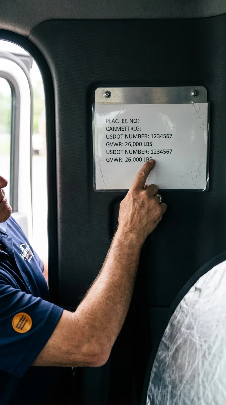 USDOT licensing placard verification in Muskego